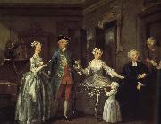 William Hogarth Trent Family oil on canvas